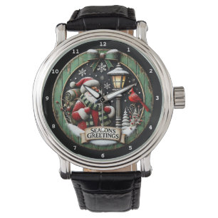 Välkommen Julen Tomte Kardinal Armbandsur