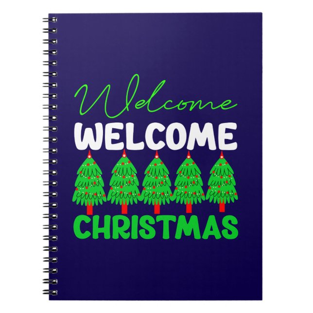 Välkommen Julgran Holiday Design-85600 Anteckningsbok (Framsidan)