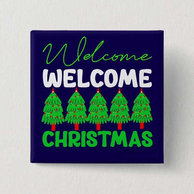 Välkommen Julgran Holiday Design-85600 Knapp (Framsida)