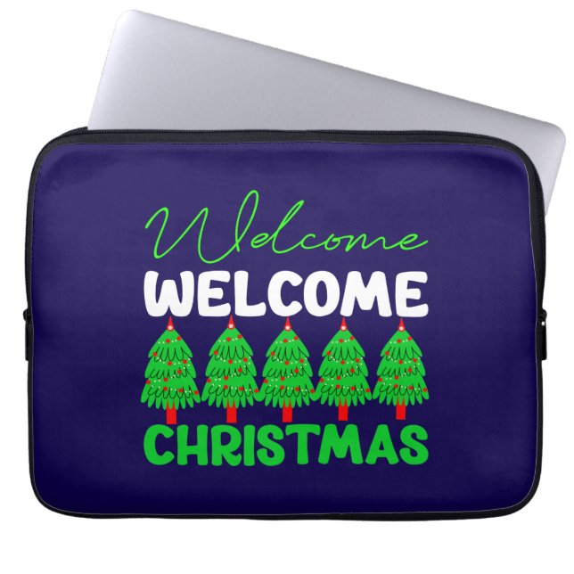 Välkommen Julgran Holiday Design-85600 Laptop Fodral (Framsidan)