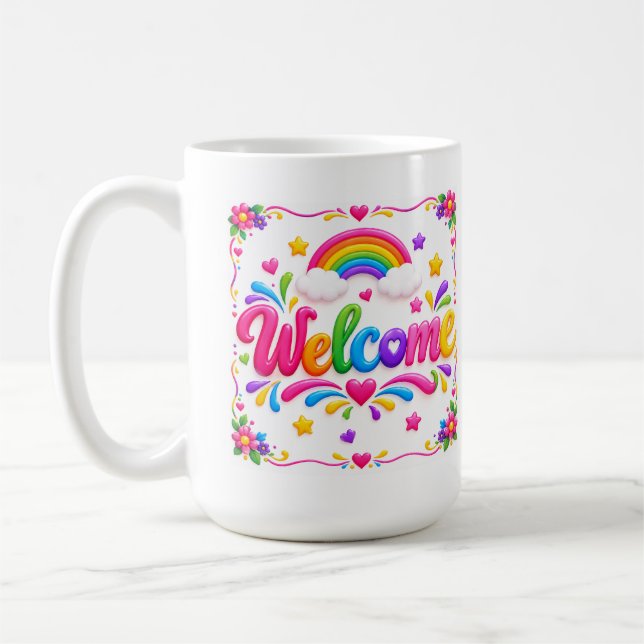 Välkommen  kaffemugg (Vänster)