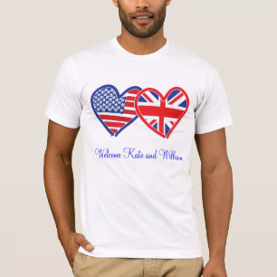 Välkommen Kate & William/ Royal Bröllop T-shirt