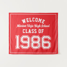 Välkommen Klass 1986, Röd Återträff Fest Dekoratio