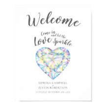 Välkommen Låt kärlek gnistra ha vattenfärgen diama