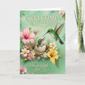 Välkommen lilla en - Jamaicanskt babykort Kort