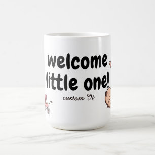 Välkommen lilla en – Söt baby-muggomslag Kaffemugg