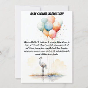 Välkommen, lilla Miracle! - Baby Shower Party Invi Inbjudningar