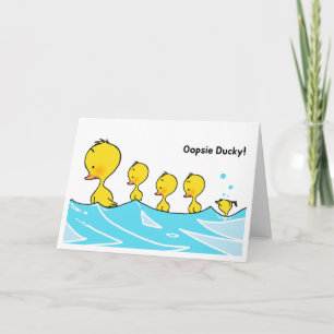 Välkommen Little One - Oopsie Ducky Kort