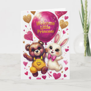 Välkommen Little Princess Kort