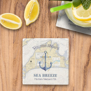 Välkommen ⚓ Martha's Vineyard Nautical Stenunderlägg