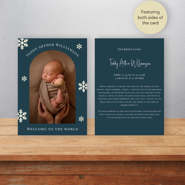 Välkommen meddelande om fotojulmas baby (Skapare uppladdad)