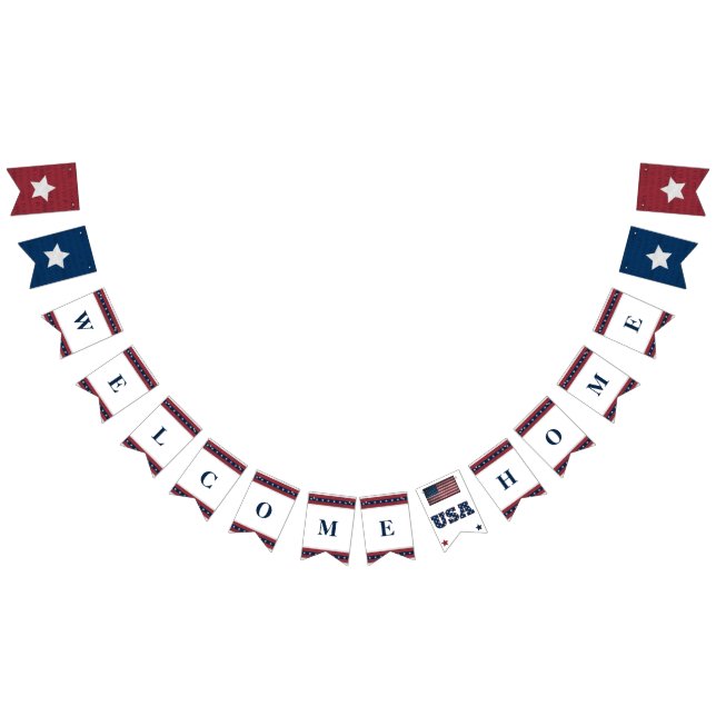 Välkommen militärbanderoll i hemmet vimplar (Alla)