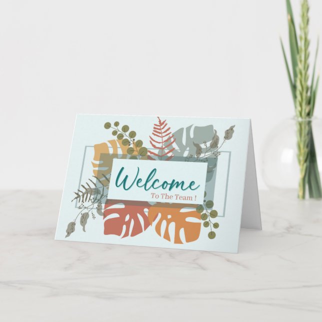 Välkommen Minimal Boho önskar välkommen Kort (Framsida)