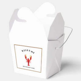 Välkommen Modern skaldjurs Hummer lime logotyp nam Presentaskar