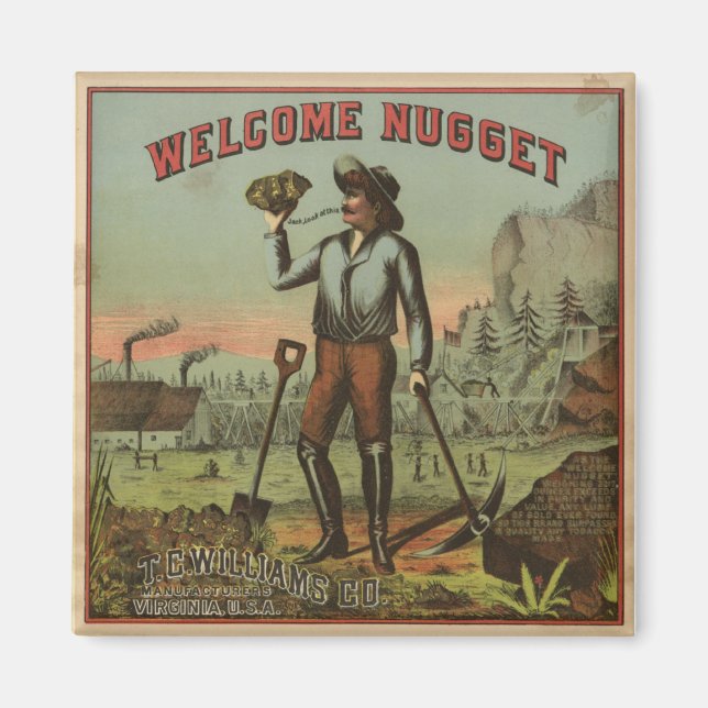Välkommen Nugget-1904 Magnet (Framsidan)