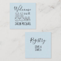 VÄLKOMMEN Nyankommande Baby-skor blått