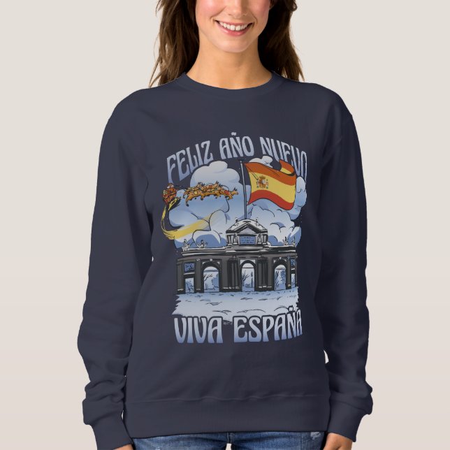 Välkommen Nyår 2022 i Spanien T Shirt (Framsida)