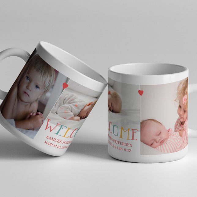 Välkommen nyfödd baby kaffemugg (Skapare uppladdad)