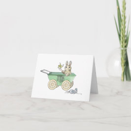 Välkommen Nyfödd bebis! - GRÖNT Kort