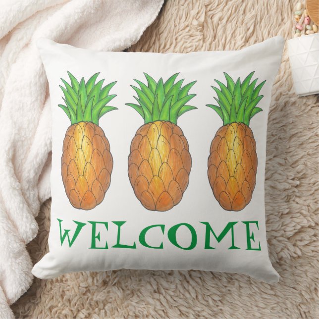 VÄLKOMMEN Nytt hem Hushållsuppvärmning Pineapple H Kudde (Filt)