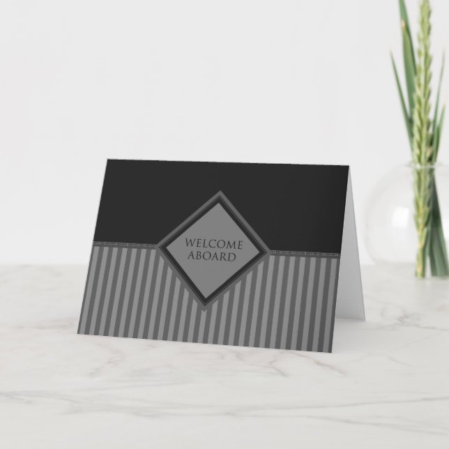 välkommen ombord (diamantStripe) Kort (Framsida)