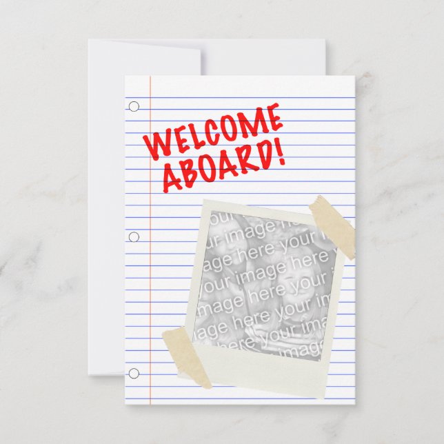 välkommen ombord inbjudningar (Framsida)