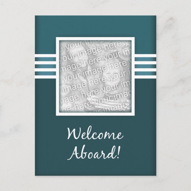 välkommen ombord vykort (Framsida)