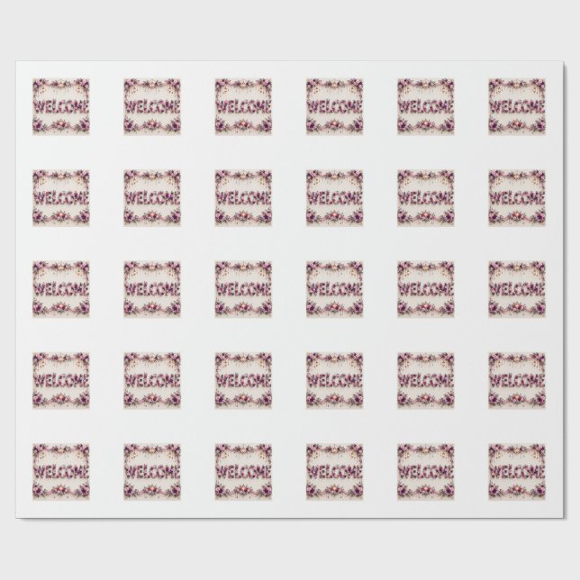 Välkommen  presentpapper (Platt)