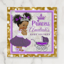Välkommen Princess Lila & Guld Glitter Elegant