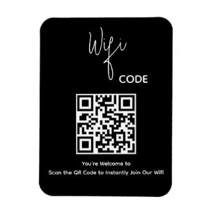 Välkommen QR-kodsökning för att ansluta WiFi Magnet