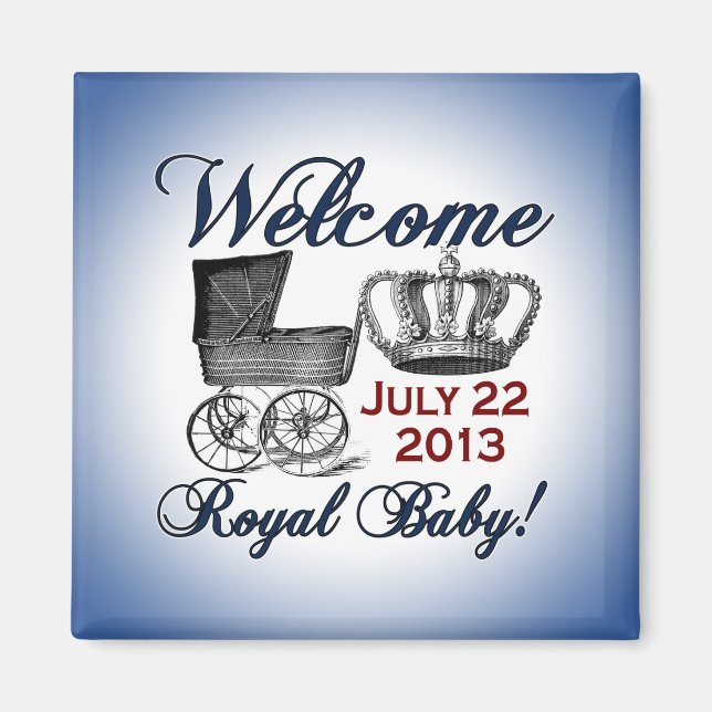 Välkommen Royal Baby Magnet (Framsidan)