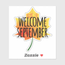 Välkommen September Sticker