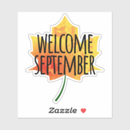 Välkommen September Sticker Klistermärken