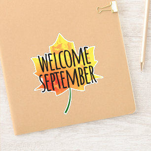 Välkommen September Sticker Klistermärken