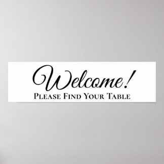 Välkommen Sök efter din Bord-sidhuvud Poster