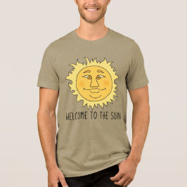 Välkommen Sol Mäns Tri-Blend T- T Shirt