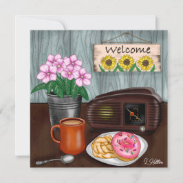Välkommen, Solblommor, Donuts och kaffe