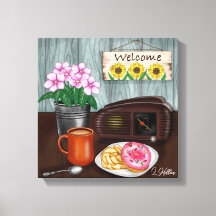 Välkommen, Solblommor, Donuts och kaffe