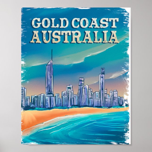 Välkommen sommar - Strandoutfits - Gold coast Aust Poster (Framsidan)