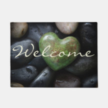 Välkommen Stone Heart Doormat