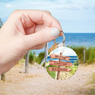 Välkommen strand Semesteruthyrning Semesterhus Nyckelring