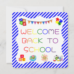 Välkommen Studenter Back to school-kort Tack Kort