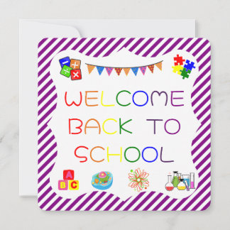 Välkommen Studenter Back to school-kort Tack Kort