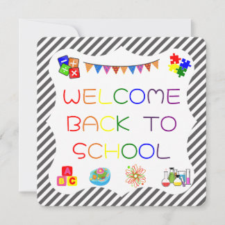 Välkommen Studenter Back to school-kort Tack Kort