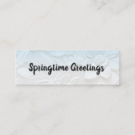 Välkommen Sweet Baby/Springtime Hälsning Mini Busi Visitkort