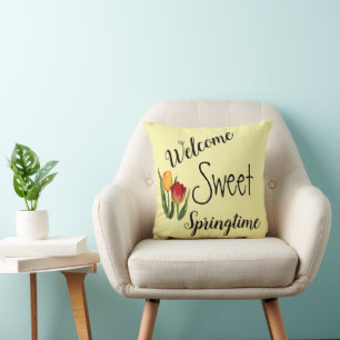 Välkommen Sweet Springtime Dekorativ kudde