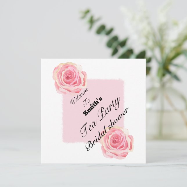 välkommen te party inbjudningar (Stående Fram)