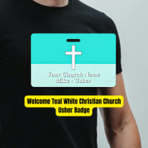 Välkommen Teal White Christian Church Usher