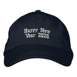 Välkommen till 2026 Nyårsfirande Party-Hat Navy Broderad Keps