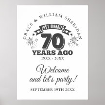 Välkommen till 70-årsjubileum för bröllop